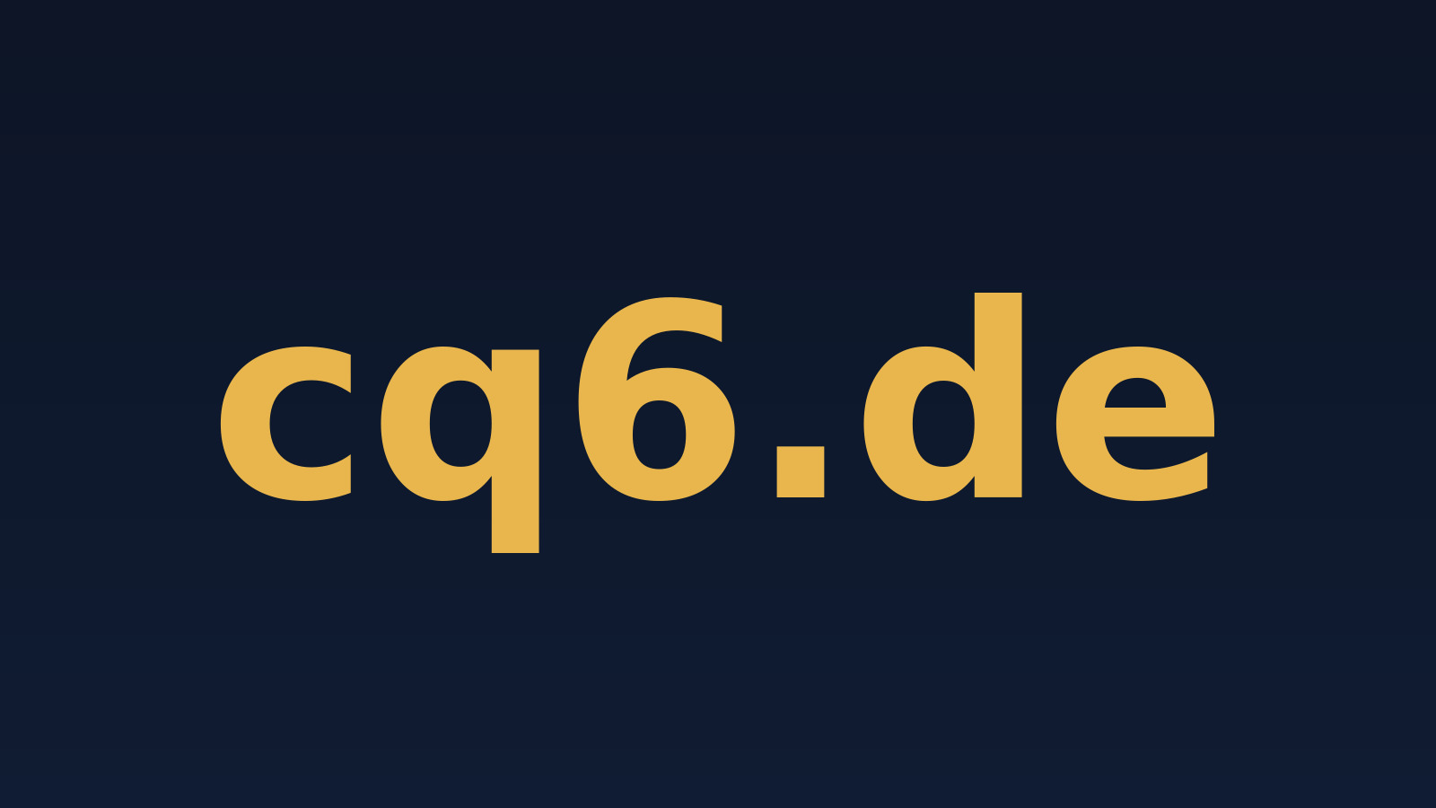 cq6.de – Domain zu verkaufen